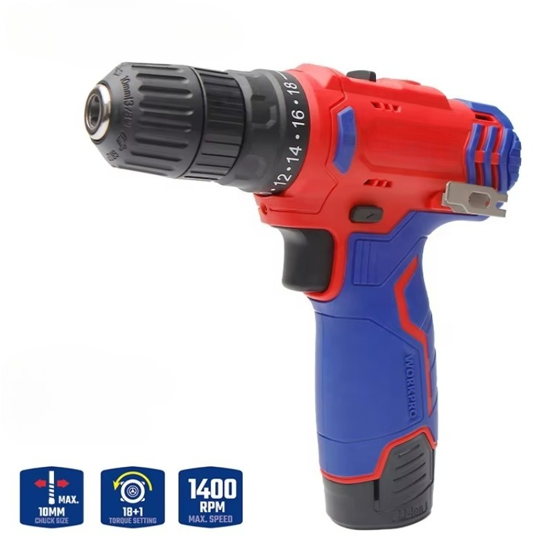 Power Drill Cordless - Bor Tanpa Kabel 12V 10mm Alat