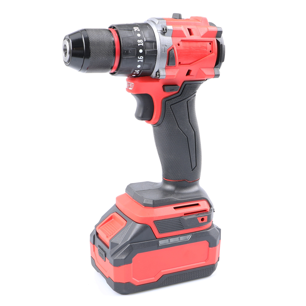 Power Drill Cordless - RDS12 Bor Tanpa Kabel Brushless Merah