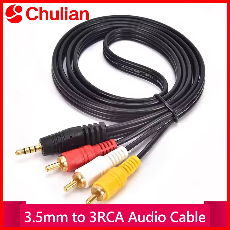 Home Improvement Videos - Kabel Audio Video 3.5mm ke 3