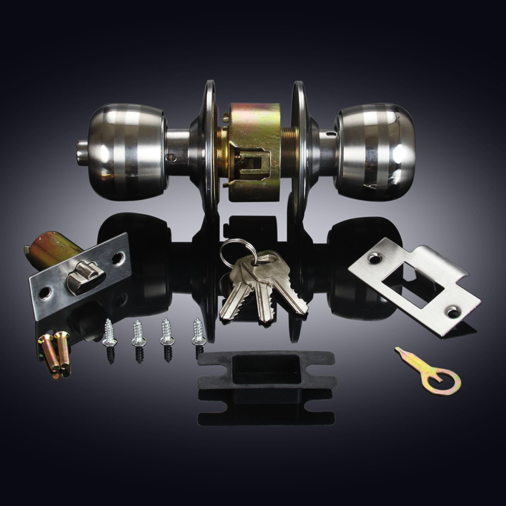 Kenop Pintu Bulat dengan Kunci - Door Knob Replacement ulasan dan harga