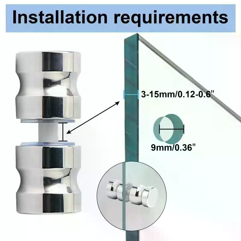 Gagang Pintu Kaca Shower Berga - Door Knob Replacement ulasan dan harga