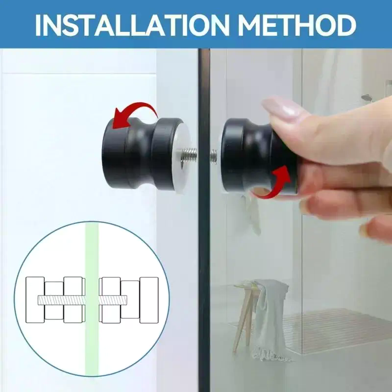 Gagang Pintu Kaca Shower Berga - Door Knob Replacement ulasan dan harga