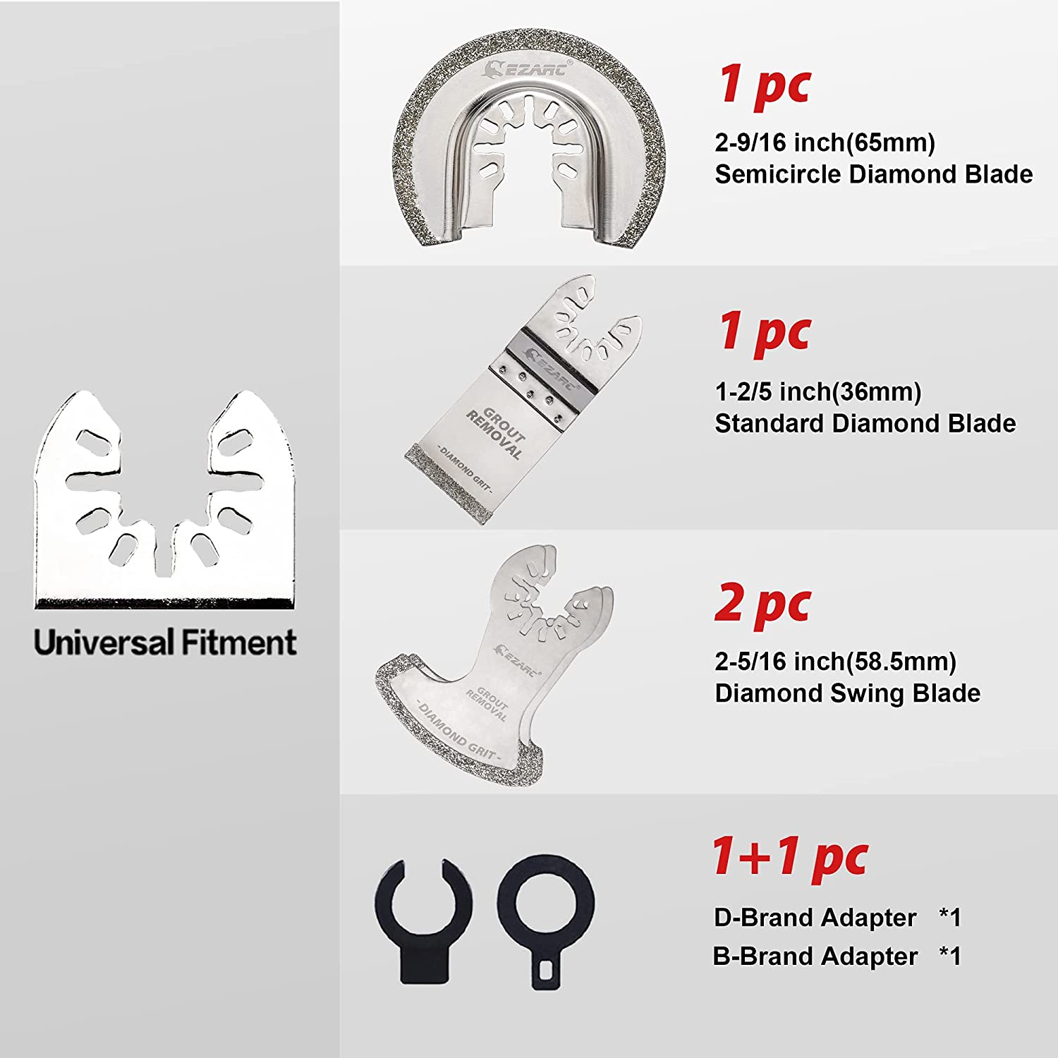 EZARC 4PCS Set Mata Pisau Alat - Grout Saw Removal ulasan dan harga