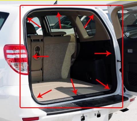 1 Buah Segel Karet Pintu Belak - Door Weather Strip ulasan dan harga